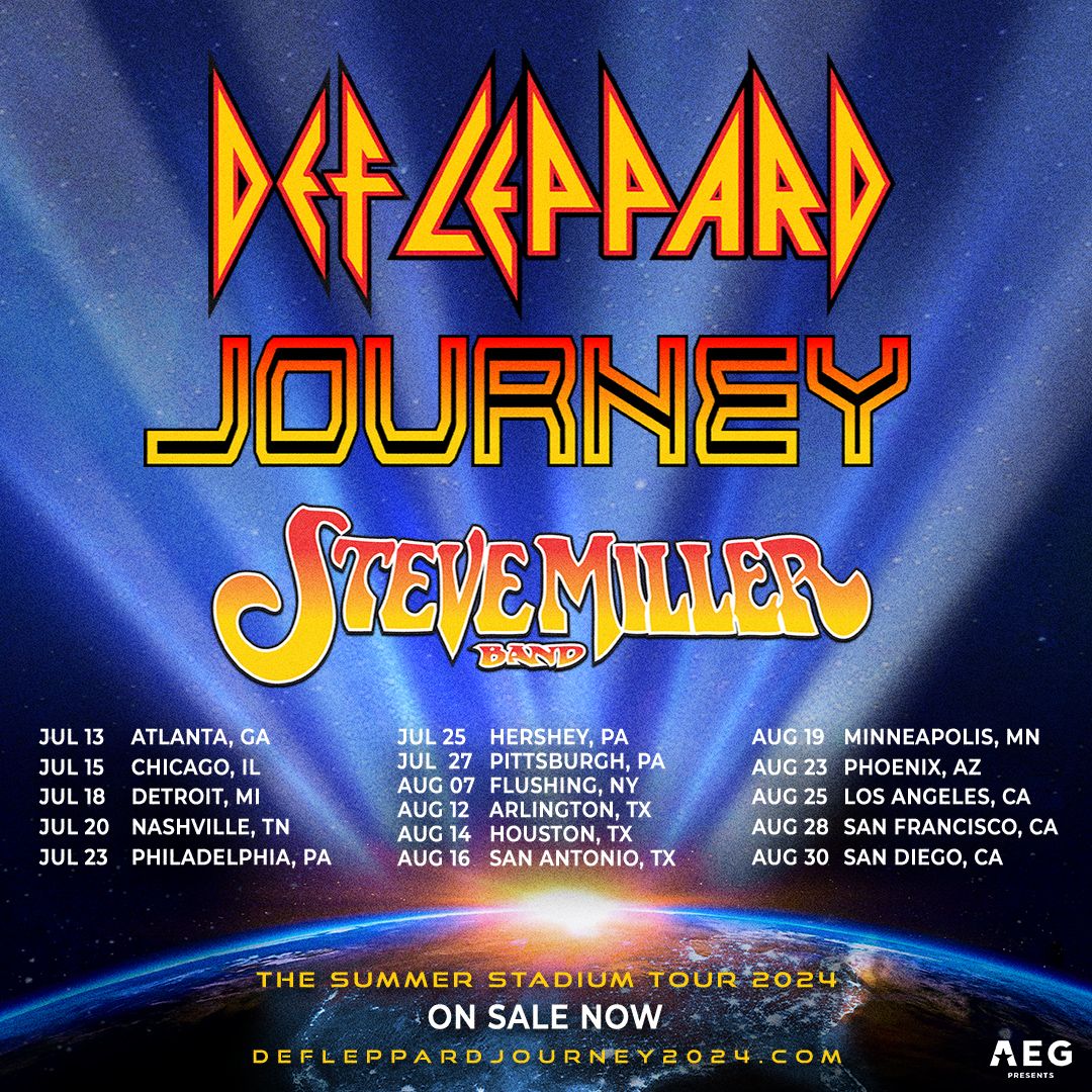 Catch Steve Miller Band on the road this summer with Def Leppard and Journey